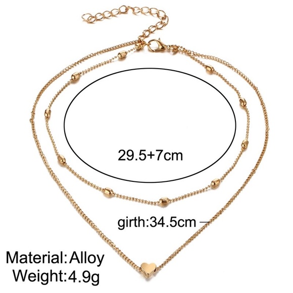 🏆ᕼOᔕT ᑭIᑕK🏅 “Heart” Layered choker - Picture 4 of 7